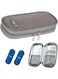 LEVGLAKE Insulin Cooler Travel Case Diabetic Medication Insulated Cool Organizer with 2 Reusable Ice Packs (Grey)