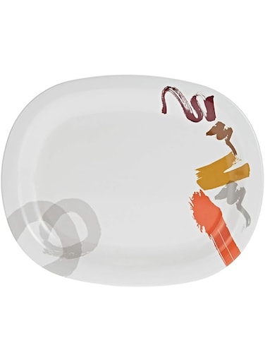 Servewell Art Glory Oval Serving Platter - White