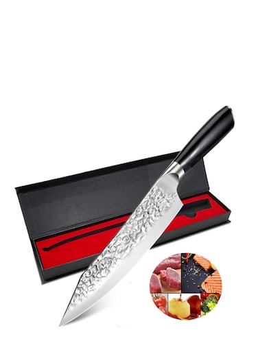 Chef Knife Starter 8 inch Super Sharp Chef's Knife Home Cook Kitchen Knife Premium Carbon Stainless Steel Universal knife with Ergonomic Wooden Handle in Gift Box