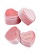 KASTWAVE Heart Shaped Ring Box Set of 2 Elegant Jewelry Cases for Engagement Wedding Birthday and