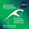 DenTek Triple Clean Advanced Clean Floss Picks, No Break &amp; No Shred Floss, 90 Count, 6 Pack