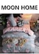 HOME King/Queen/Single size Soft and Breathable Microfiber Hypoallergenic Beautiful Design Duvet Cover Set ,set includes 1 Comforter Cover, 1 Fitted Bedsheet, 4 Pillowcases