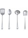 GRUNKA 4-piece kitchen utensil set, Stainless Steel,Dishwasher-safe by GRUNKA 4-piece kitchen utensil set, stainless steel