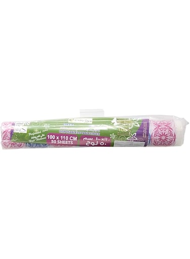 Enviro Care Disposable Table Covers - 50 Pieces - Multi Color