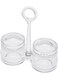 Acrylic Salt and Pepper Shaker Set with Holder- RF12770/ 45 ml Capacity, Shakers with Transparent Body clear
