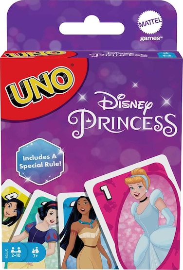 UNO Disney Princesses Matching Card Game, 112 Cards with Unique Wild Card &amp; Instructions for Players 7 Years &amp; Older, Gift for Kid, Family &amp; Adult Game Night
