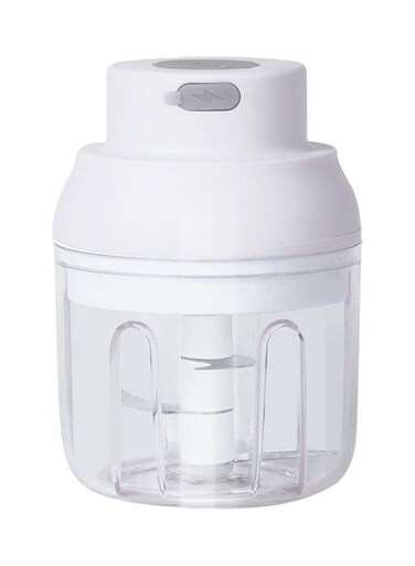 Charging Wireless Multi Function Mini Electric Grinder White/Clear 14.50 x 10 10cm