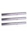 Pack Of 3-Piece 37.5 sqft Micro Embossed Aluminium Foil Set Silver 3.48meter