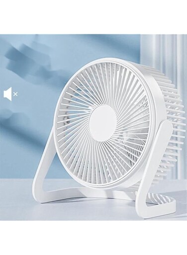 COOLBABY New Summer Portable Fan Cooling USB Desktop Mini Air Cooler Rotation Adjustable Angle For Office Household Fans white ZJJA22