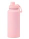 Sports Water Bottle, Insulated Stainless Steel Thermal Water Bottle with Straw Lid, Leak Proof Double Wall Thermos for Hot and Cold Drinks, Wide Mouth, 500ml, Ideal for Gym, Office, School, Camping, Hot Pink