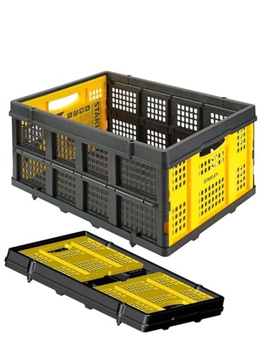 Folding Basket SXWT-FT505 - Collapsable Basket use for Shopping, Picnic, &amp; Tools Movement - Lightweight &amp; Durable Polypropylene - 25Kg or 40L Capacity