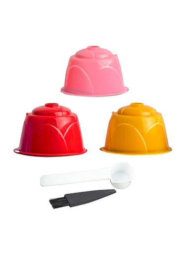 Coffee Capsule Filter Cup Set Multicolour 15.8 x 3.9 x 5.7cm