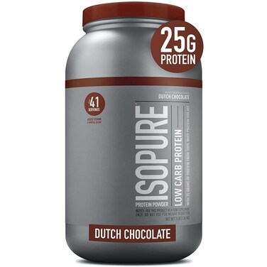 Nature's Best Isopure Low Carb Protein, Dutch Chocolate, 3 LB, Low Carb &amp; Low Fat