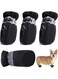 ALLNEWELOOK Dog Cat Shoes,Protectors Booties for Anti-Slip and Hot Pavement,Dog Booties for Small Medium Dogs and Puppies (Black, 6)