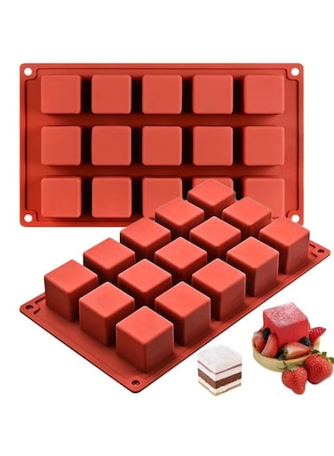 Cavity Square Chocolate Silicone Mold, Silicone Ice Block Mold, DIY Candy Desserts Mousse Cake Mold, Biscuit Mold, Handmade Soap Mold