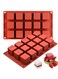 Cavity Square Chocolate Silicone Mold, Silicone Ice Block Mold, DIY Candy Desserts Mousse Cake Mold, Biscuit Mold, Handmade Soap Mold