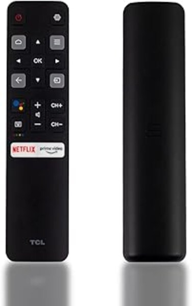 RC802V FMR1 Original Voice Remote for TCL Android TV 40S330 32S330 43S434 50S434 55S434 65S434 75S434 32S6500A 65P8S 65P8 55P8S 55P8 55EP680 50P8S 50P8 40A325 49S6800 32S6510S 32A325 (Prime Video)