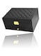 Black Jewelry Box - Large Beautifully Black PU Leather Organizer for Women's Accessories, Two-Layer Display for Earrings, Bracelets, Rings, and Watches