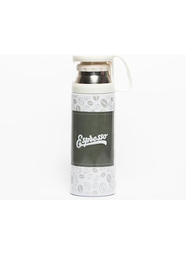 Stainless Steel Double Walled Vacuum Flask 350ml with cup Keeps Hot or Cold Espresso