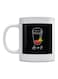 Coffee Lovers Printed Ceramic Mug White/Black/Red