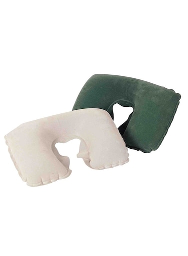 37cm X 24cm X 10cm Flocked Air Neck Rest 26-67006 Green