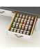 Acrylic Spice Rack Tray - 4 Tier Spice Drawer Organizer for Kitchen Cabinets, (Black, 1 pack)