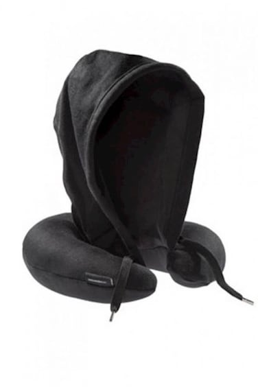 Neck Pillow With Attach Hoodies In Travel Pillow With Flipup Hood Makes Plane Car Train And Bus Rides More Comfortable Curved Shape