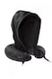 Neck Pillow With Attach Hoodies In Travel Pillow With Flipup Hood Makes Plane Car Train And Bus Rides More Comfortable Curved Shape