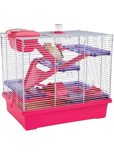 Rosewood Pico Hamster Cage, Extra Large, Pink