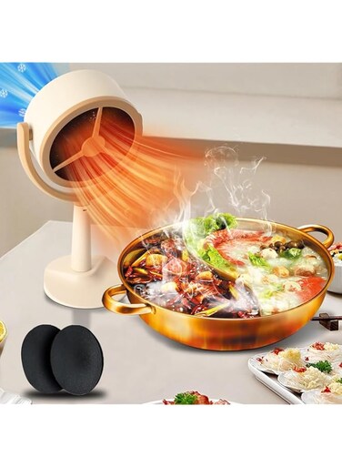 0TO1 Desktop Range Cooker Hood, Mini Range Hood for Cooking with 2 Wind Speed, Portable Kitchen Exhaust Fan for Indoor BBQ, Hot Pot Oil Collection Cup, 2 Filter Replacements IncludedMini Range Hood
