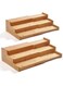 2 Pack Bamboo Spice Organization for Cabinet, Cabinet Spice Organizer, 3-Tier Spice Rack Organizer for Cabinet, Kitchen Seasoning Organizer &amp; Seasoning Rack