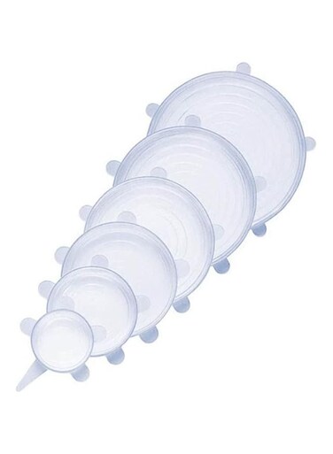 Dubai Gallery Silicone Stretch Lids (6 Pack) Clear 118G