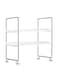 Freestanding Storage Rack White/Silver