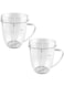 Anbige 18oz Cups With Handle Replacement Parts for Nutribullet 600W and 900W (2 18oz Cups with Handle)