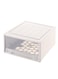 Beige Plastic Drawer Storage Box with Wheels &acirc;&euro;&ldquo; Stackable PP Organizer with Smooth Pull-Out Drawer and Easy-to-Install Casters for Closet, Bedroom, and Desk Storage, 45 &Atilde;&mdash; 38 &Atilde;&mdash; 20.5 cm