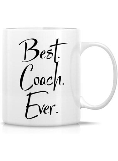 Retreez Funny Mug - Best Coach Ever Mentor Teacher 11 Oz Ceramic Coffee Mugs - Funny, Sarcasm, Sarcastic, Motivational, Inspirational birthday gifts for friends, coworkers, siblings, dad, mom