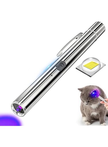 HUHKOUAE Wood's Lamp Portable,UV Black light for Pet Dog/Cat Care,cat Ringworm Detector, Pet Urine Detector, with Portable buckle and Magnetic back cover