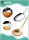 2-Piece Stainless Steel Large Portion Spoon&iuml;&frac14;&OElig; Chef's Spoon Silver and Gold&iuml;&frac14;&OElig; Long Handled Self-Service Spoon&iuml;&frac14;&OElig; Soup Spoon&iuml;&frac14;&OElig; Kitchen Utensils Suitable for Catering and Dinner Services.