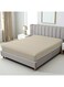 Linen Klub 1-Piece Stripe Fitted Sheet- Luxury Hotel Collection, 100% Premium Cotton with Smooth Sateen Texture, Deep Pocket with Durable Elastic Edges &acirc;&euro;&ldquo; Size: Double Cotton Stone 150x200cm