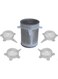 Spoiled Pet and Human Food Can Lids - 4 Pack - Stretchable Silicone Covers for Cat and Dog Canned Food Storage - Universal Fitting Tops for Small Sized Cans - Keeps Food Fresh