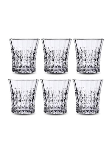 6 Pcs Glass Tumbler Set By Addox Premium Drinking Glasses 240Ml