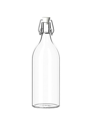 Ikea KORKEN 00213558 Bottle with Lid, Clear Glass