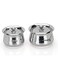 Stainless Steel Handcrafted Hammered Texture Handi Set with Lids &acirc;&euro;&ldquo; 2 Pieces (460ml &amp; 650ml) for Kitchen, Durable &amp; Corrosion-Resistant, Dishwasher Safe, Silver