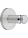 tesa MOON Bathroom Hook - No Drill Chromed Metal Self-Adhesive Hook for the Bathroom in Round Design - Stainless - Waterproof - Includes Removable Glue Solution
