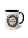 1pc 11OZ Ceramic Merry Christmas Coffee Mug - Double-Sided Printed Holiday Cup, Festive Gift for Men &amp; Women, Ideal for Office, Dorm, School - Seasonal Tea &amp; Coffee Mug black