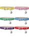 Weewooday 6 Pieces Leather Cat Collar with Bell Cute Pet Leather Kitten Collar for Boy Girl Cats with Safety Elastic Strap for Small Kitten Puppy(Bright Color)