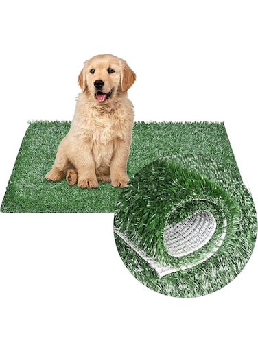 Mumoo Bear Dog Artificial Grass Mats, Pet Pee Fake Grass for Potty Training, Perfect for Indoor Outdoor Use (35.5 x 46 cm)