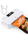 Angju Mini Bag Sealer and Cutter, Handheld Bag Sealer Heat Seal with 5 Seal Time Modes &amp; 11cm Heating Strip - Rechargeable Chip Bag Sealer - Bag Resealer for Chip Bags, Snack Bags, Plastic Bags