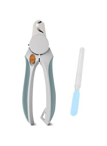 EliaValth Cat Nail Clipper, LED Dog Nail Clipper, Dog Nail Trimmers, Nail Grinder and Toenail Clippers for Thick Nails, Grooming Tool with Ergonomic Handle, Suitable for Small and Large Pets Green