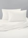East 2-Piece Pillowcase set   Soft 400 TC Sateen Cotton Material   White Color   2 Pillowcases 50 cm x 75 cmBundle